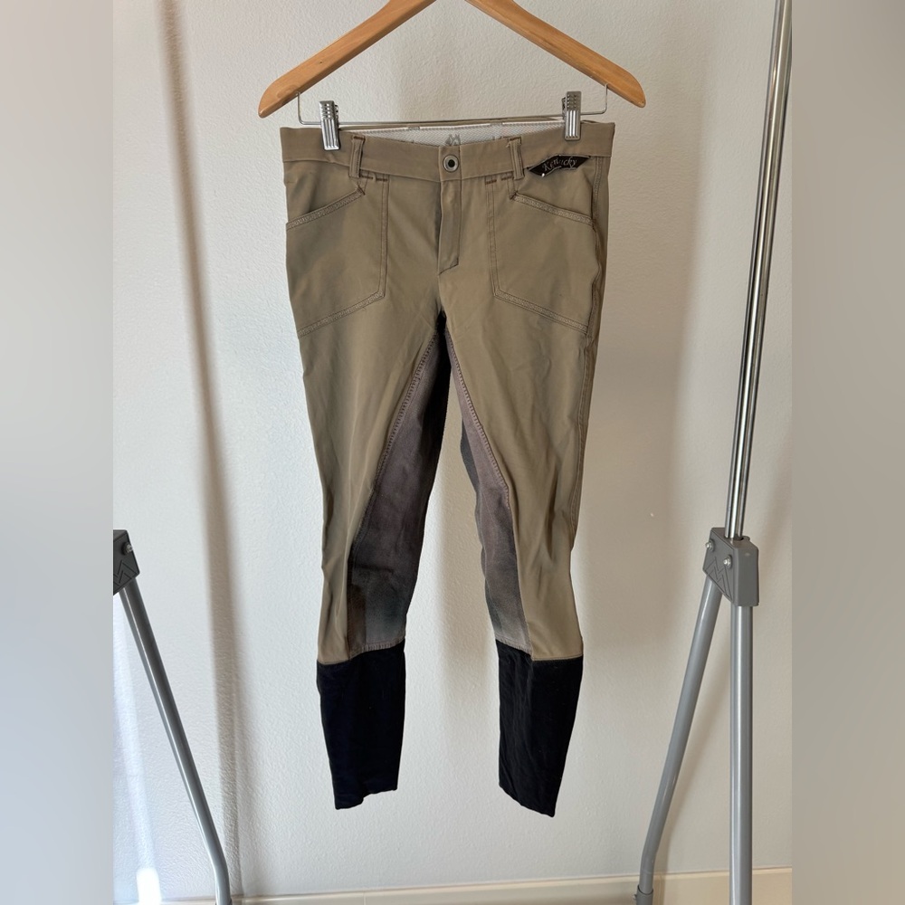 Kentucky Full Seat Summer Fabric Tan Size 28/40